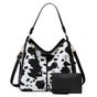 Borsa Hobo Antifurto in Pelle Stampata di Lusso + Portafoglio Omaggio