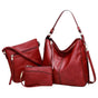 Set Hobo Bag in Pelle di Lusso a 3 Pezzi