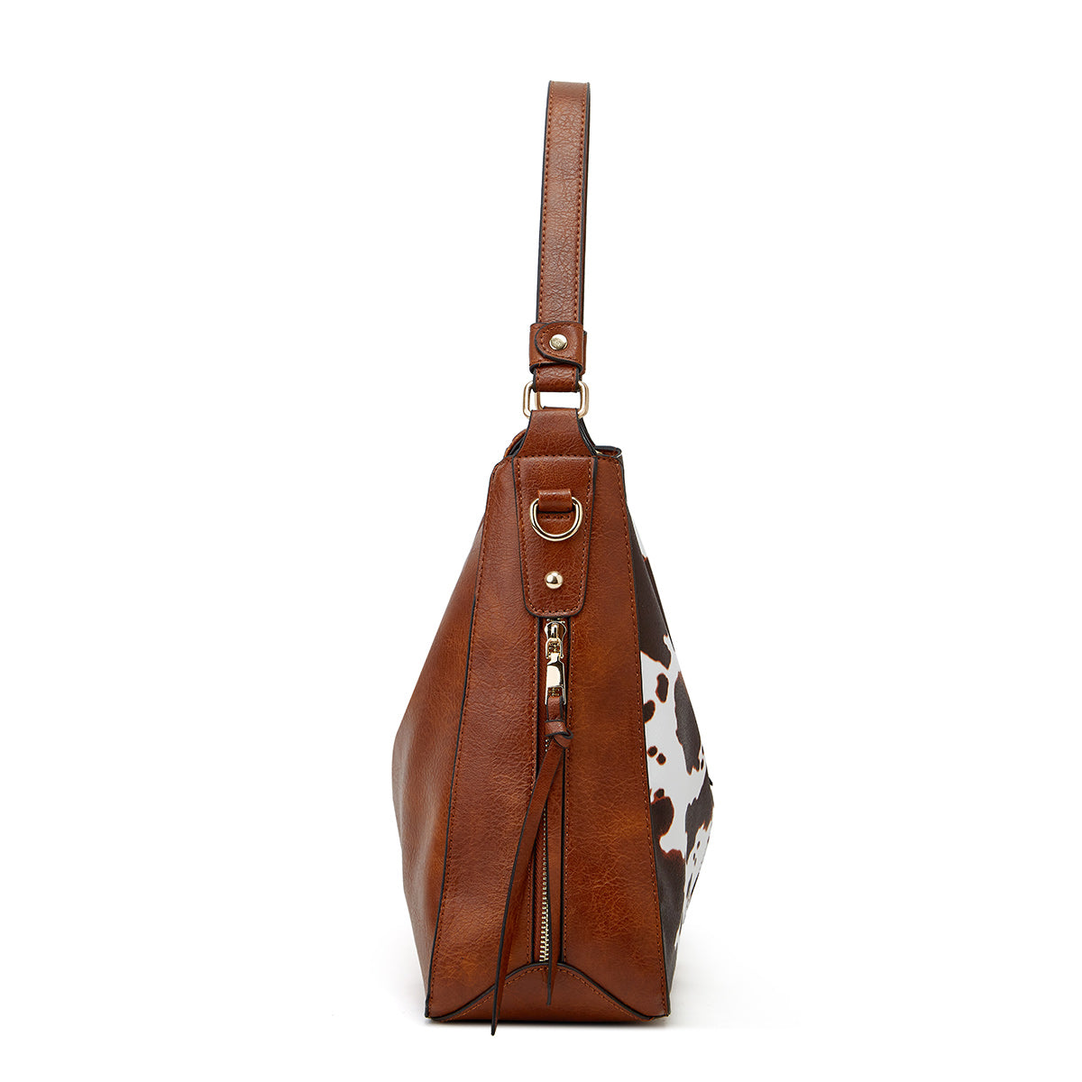 Set Hobo Bag in Pelle di Lusso a 3 Pezzi Stampata