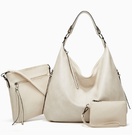 Set Borsa Hobo Morbida a 3 Pezzi