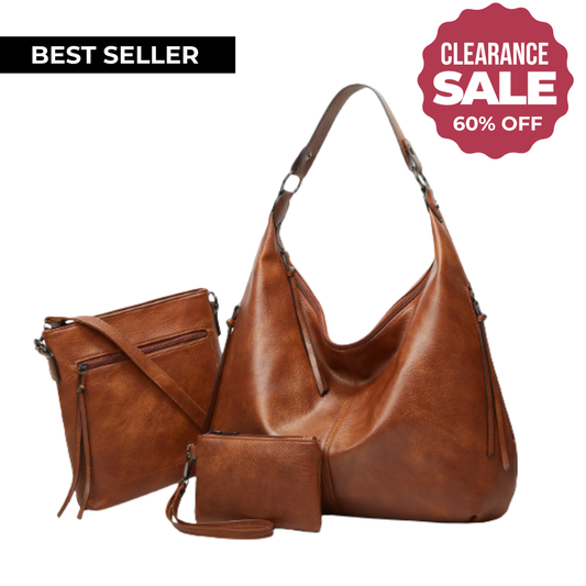 Set Borsa Hobo Morbida a 3 Pezzi