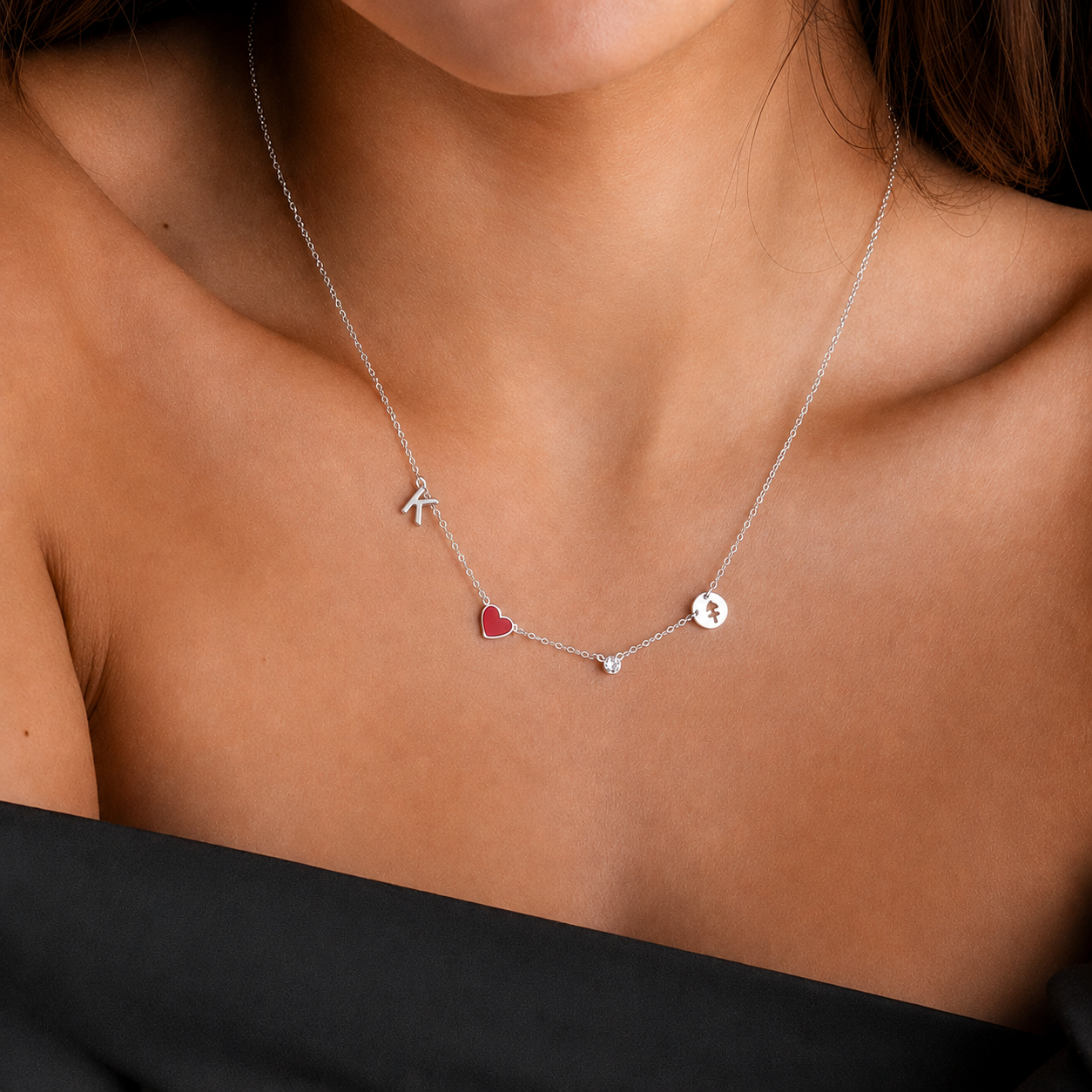 Collana Cuore con Iniziale