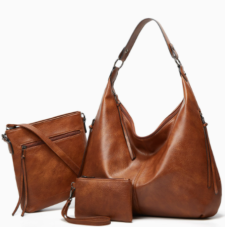 Set Borsa Hobo Morbida a 3 Pezzi