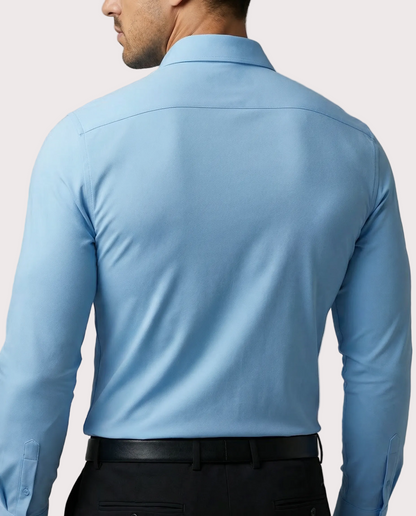 La camisa de vestir elástica